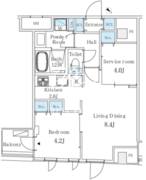 アイビーコート日本橋人形町 703 間取り図