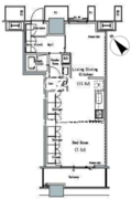 ザ東京タワーズミッドタワー 911 間取り図
