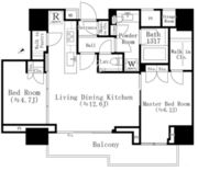 パークホームズ西小山 511 間取り図 ?>