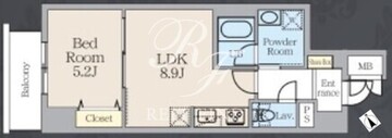 アルトヴィラ虎ノ門 805 間取り図