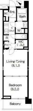 ブリリアイスト三軒茶屋 B-310 間取り図