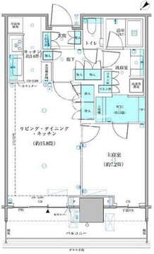 パークタワー勝どき M-3311 間取り図