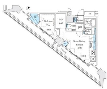 ザ・パークハウス戸越公園タワー 502 間取り図