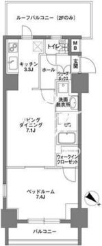 KDX岩本町レジデンス 703 間取り図