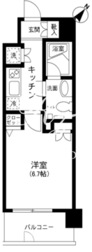 プライムアーバン田町 303 間取り図