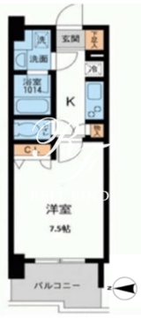 プライマル浅草橋 803 間取り図