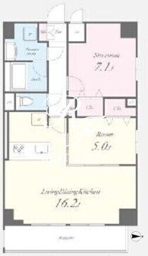 第一辻ビル 802 間取り図