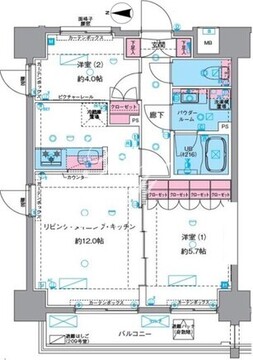 ジェノヴィア浅草6スカイガーデン 209 間取り図