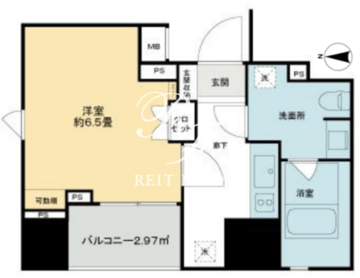 ライオンズ千代田岩本町ミレス 201 間取り図