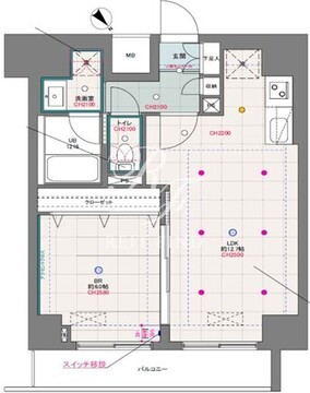 ドゥーエ月島 904 間取り図