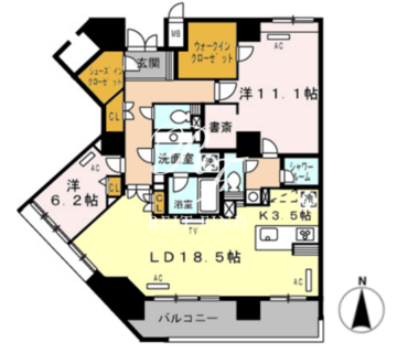 ロイヤルパークス豊洲 1005 間取り図