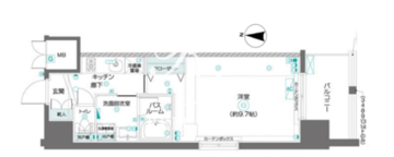 ズーム東陽町 501 間取り図