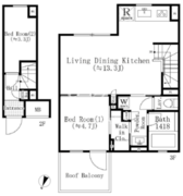 アスティーレ碑文谷 201 間取り図