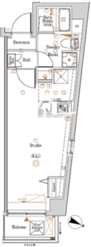 ログ代々木 504 間取り図