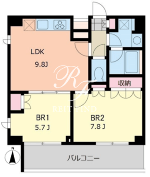 エスティメゾン千石 501 間取り図