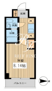 プロスペクト門前仲町 208 間取り図