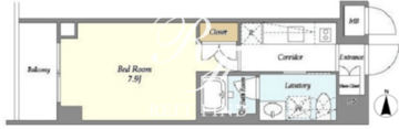 オジオ桜新町 803 間取り図