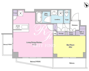 ケリア西馬込アジールコート 216 間取り図