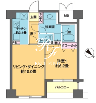 カスタリア茅場町 407 間取り図