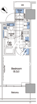 パークハビオ赤坂タワー 902 間取り図