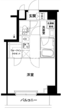 ルーブル木場 202 間取り図