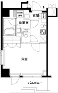 ルーブル木場 204 間取り図