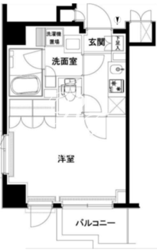 ルーブル木場 504 間取り図