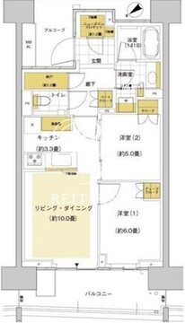 晴海フラッグ SUN-C-714 間取り図