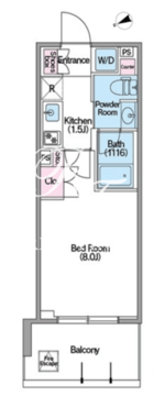 コンフォリア東新宿ステーションフロント 802 間取り図