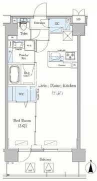 アーバネックス森下2 404 間取り図