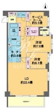 カスタリア高輪 305 間取り図