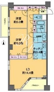 カスタリア高輪 901 間取り図