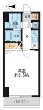 HF錦糸町レジデンス 504 間取り図