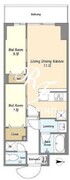 アルファコート亀戸2 503 間取り図