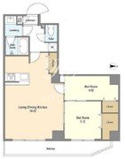 アルファコート亀戸2 216 間取り図