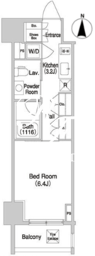 コンフォリア門前仲町 410 間取り図