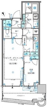 パークタワー勝どき M-928 間取り図