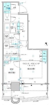 パークタワー勝どき M-2025 間取り図