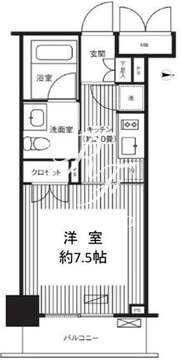 グランハイツ錦糸町 202 間取り図