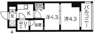 スパシエ蒲田グランドタワー 1304 間取り図