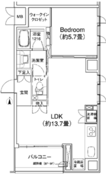 四谷レジデンス 801 間取り図