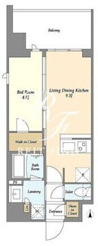 グランカーサ三ノ輪5 803 間取り図