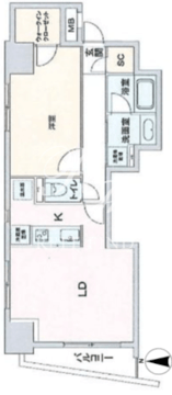 カバナ八丁堀 601 間取り図