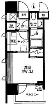 レジディア大森東 410 間取り図