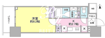 スタイリオ品川中延 611 間取り図