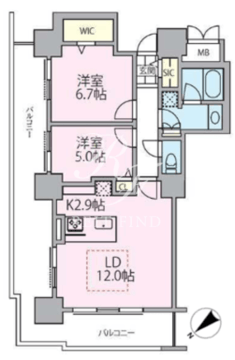 ロイヤルパークスタワー南千住 1201 間取り図