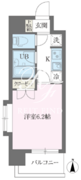 レジデンス門前仲町 501 間取り図