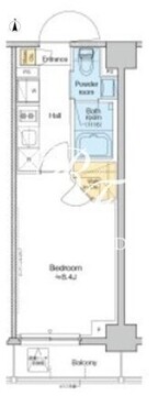 プラウドフラット西日暮里ディアージュ 206 間取り図