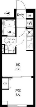 コンポジット千駄木ヒルトップ 303 間取り図