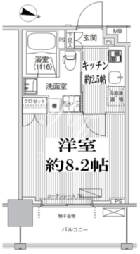 コスモグランス南品川 713 間取り図